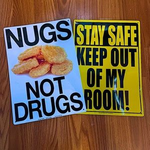 Funny Room Decor Signs